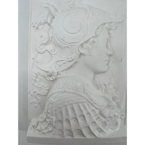 Vintage Renaissance Plaster Relief Roman Soldier - Picture 2 of 6